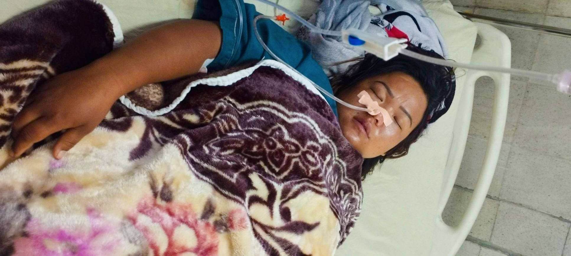 के कारणले शर्मिला वाइबाले बिष पिइन्, वीर अस्पताल काठमाडौंमा भर्ना