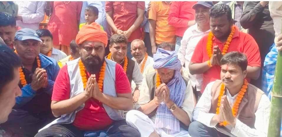 राधाकृष्ण मन्दिर तथा धर्मशालाको श्री रामनवमीको अवसरमा शिलान्यास