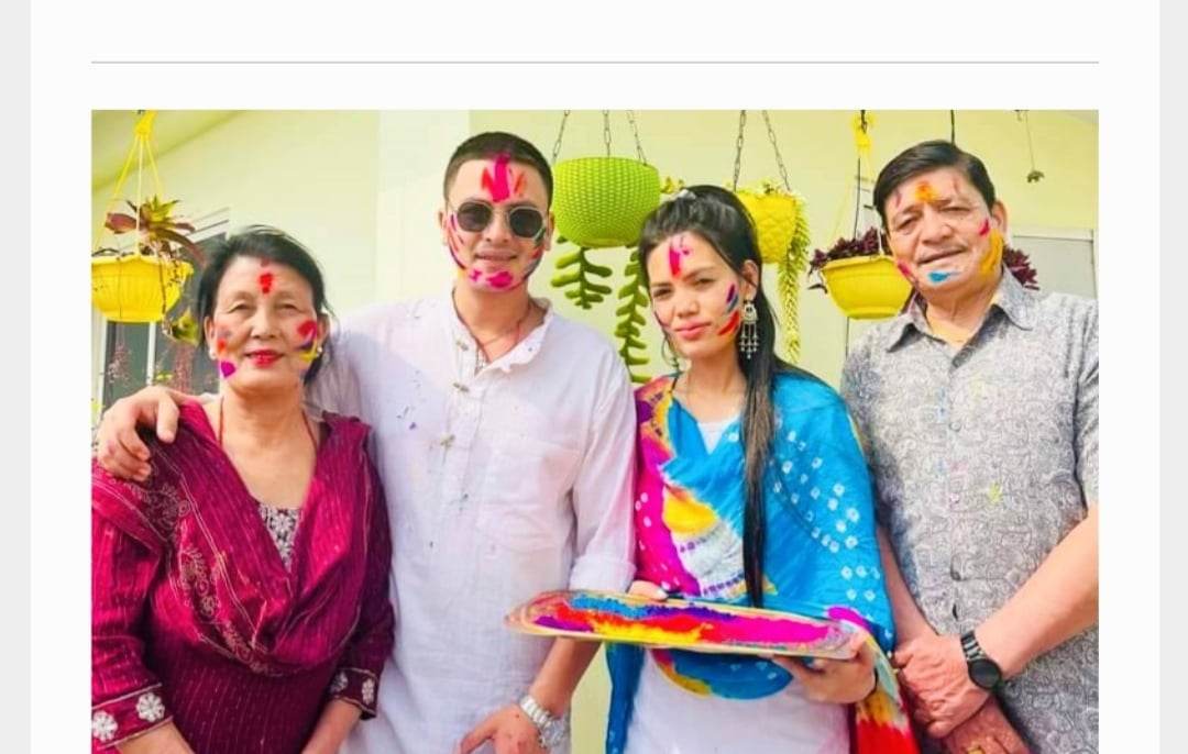 अभिनेता पल शाहले यो बर्ष परिवारसँग मिलेर खुशीका साथ मनाए होली पर्व