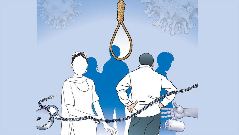 प्रहरी प्रधान कार्यालय तथ्यांक अनुसार नेपालमा दैनिक १९ जनाले गर्छन आत्महत्या