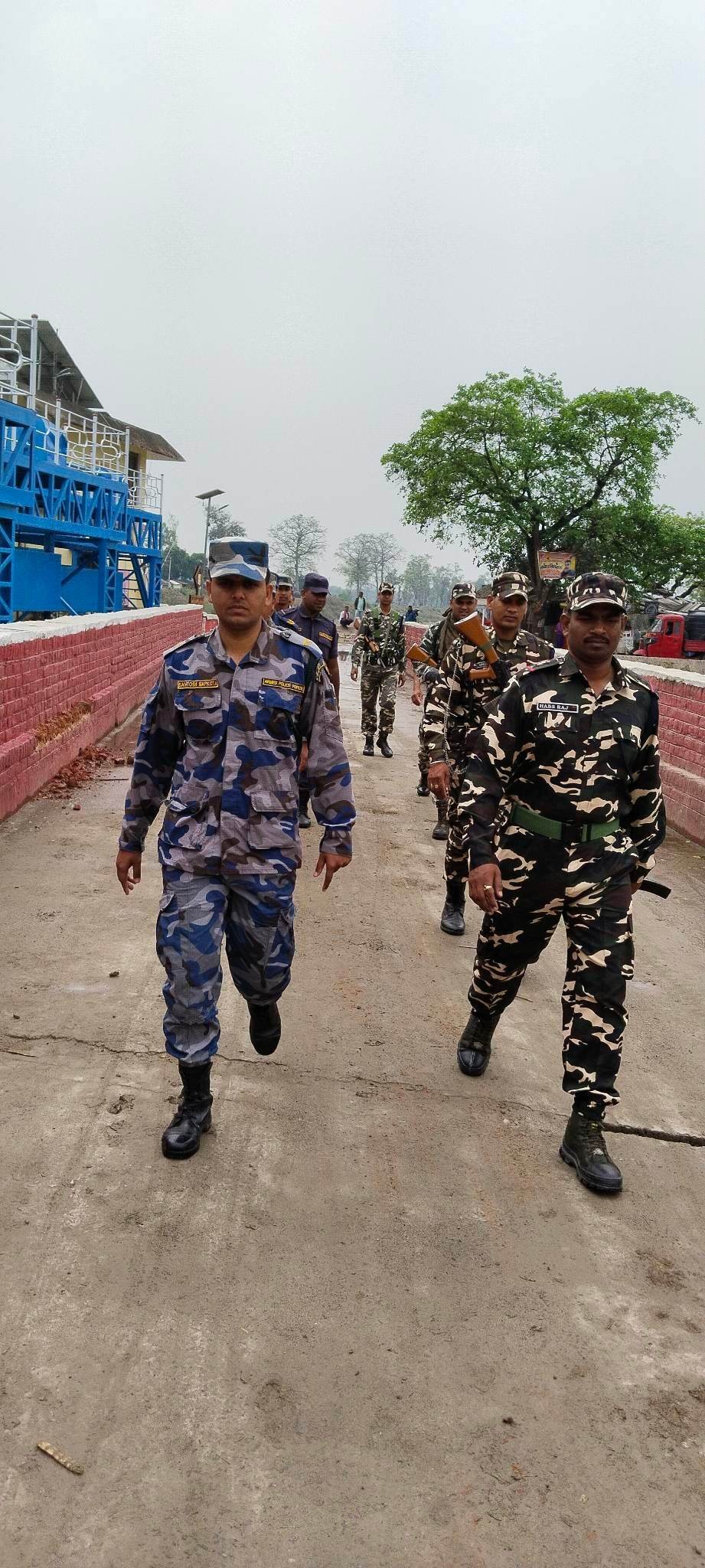 नेपाल भारत सिमा क्षेत्र मा सयुक्त गस्ती
