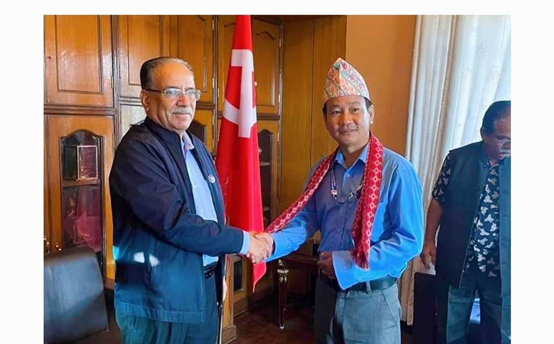 धरानका मेयर हर्क साम्पाङले श्रमदानमा सहभागी हुन प्रधानमन्त्री दहाललाई पत्र