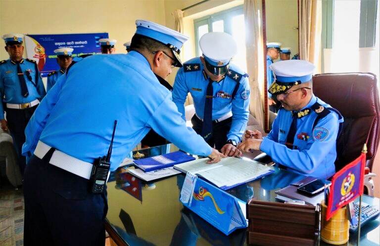 काठमाडौं उपत्यका ट्राफिक प्रमुखको जिम्मेवारी डिआईजी पोखरेल सम्हाले