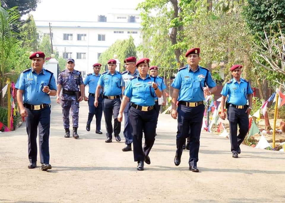 डिआईजी किरणद्वारा बागमती प्रदेश प्रहरी तालिम केन्द्र सिन्धुलीको निरीक्षणमा