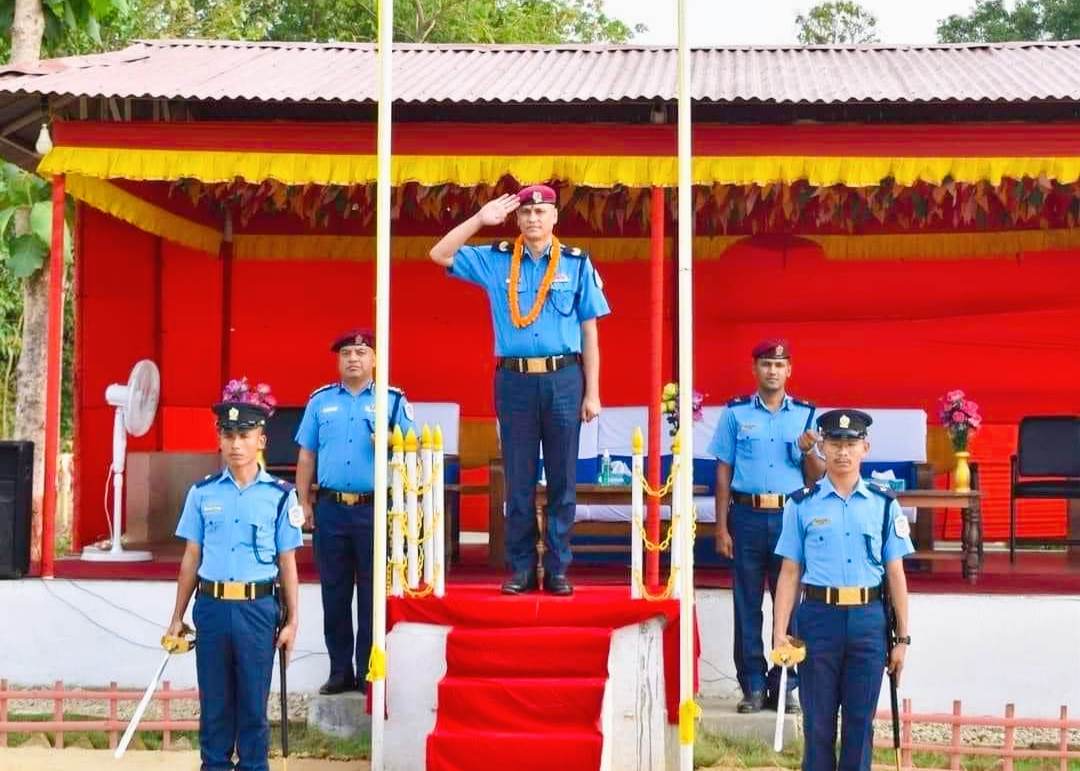 डिआईजी भट्टराई मधेस प्रदेश प्रहरी तालिम केन्द्र जनकपुरको निरीक्षणमा