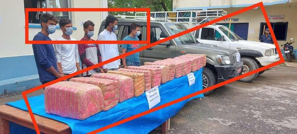 बारा प्रहरीले १५७ किलो गाँजा(स्करपियो) सहित ७ जना पक्राउ