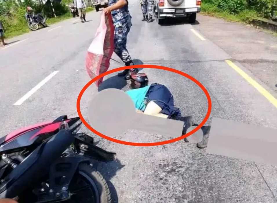 ट्रकको ठक्करबाट असईको मृत्यु