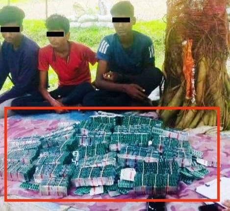 नाइट्राभेट ट्याब्लेट लागूऔषधसहित ३ जना बालक बिरगंजबाट पक्राउ