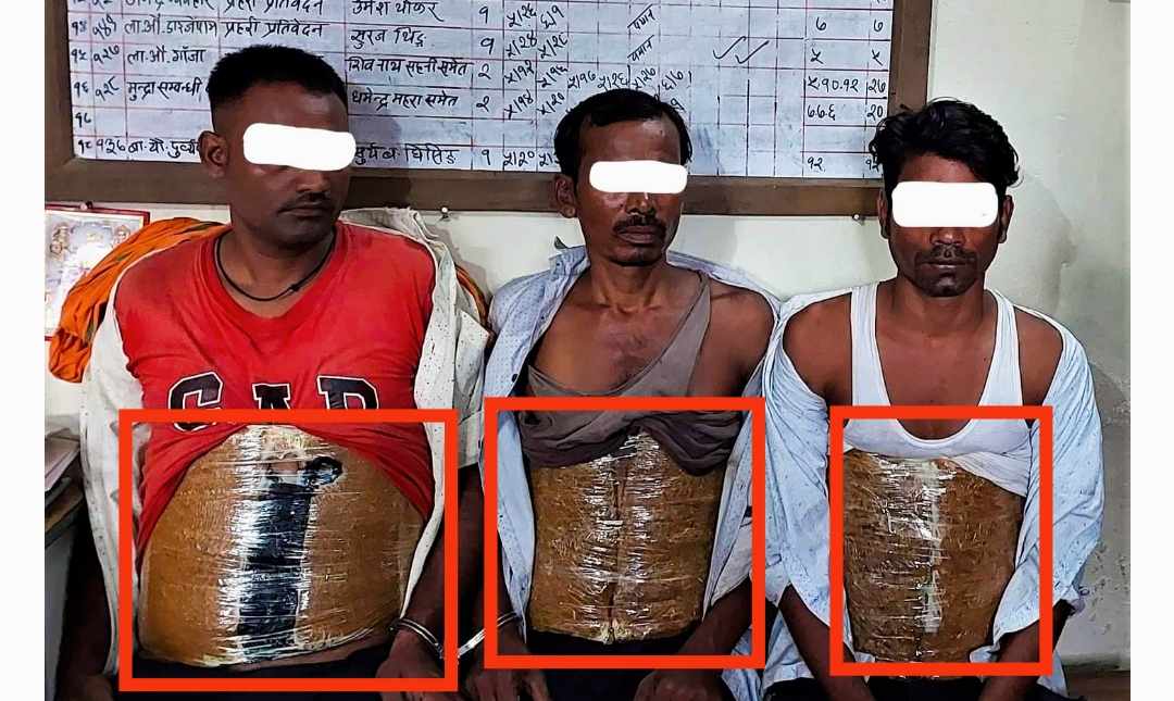 हेटौंडाबाट अवैध लागूऔषध गाँजा ६ किलोसहित ३ जना पक्राउ