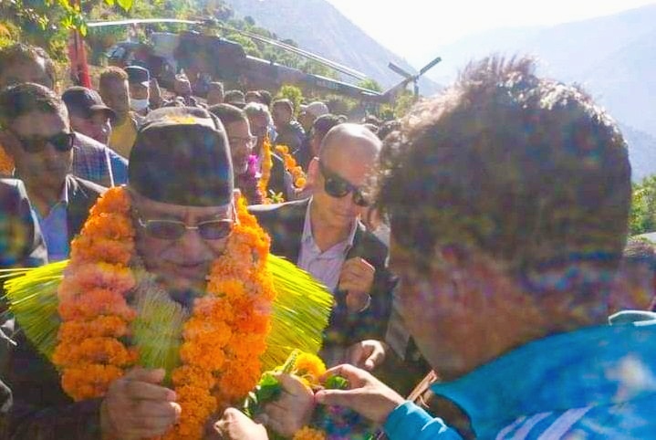 पुष्पकमल दाहाल ‘प्रचण्ड’ माओवादीको आधार इलाका रुकुम पश्चिममा