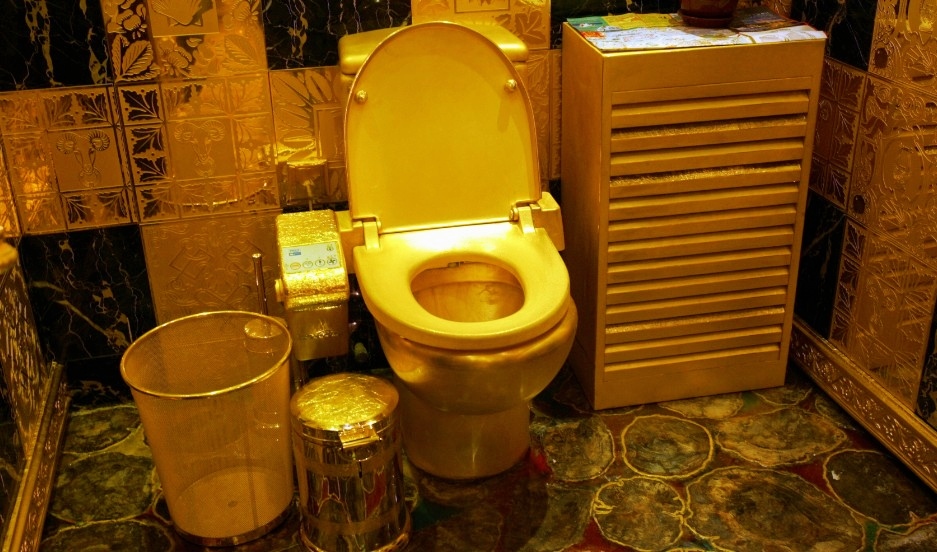 बेलायतमा सुनको शौचालय