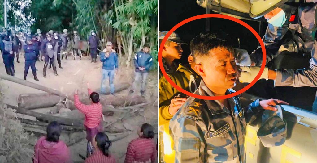 सुरक्षा पोष्ट स्थापना गर्न खोज्दा प्रहरीमाथि स्थानीयहरुले गरे आक्रमण डिएसपी घाइते
