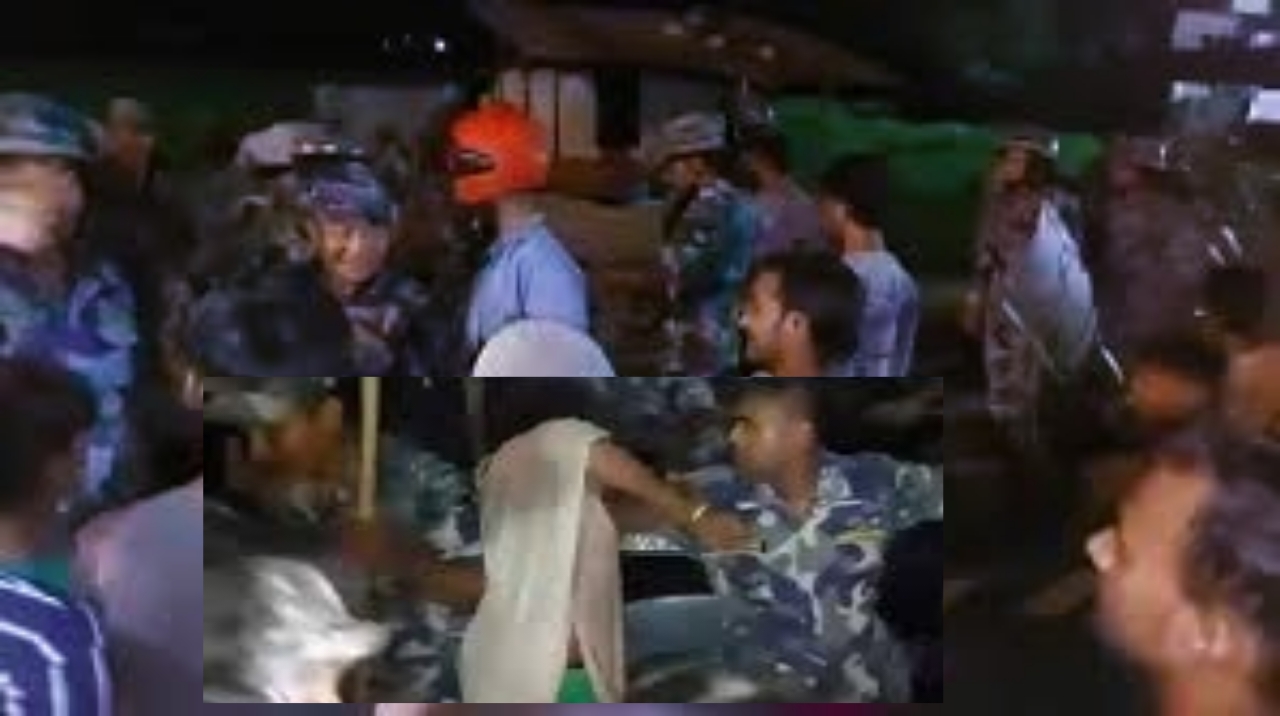 बाँकेमा तस्करीको समान सहजै निकासी महिलाले किनमेल गरेको सामान सशस्त्र प्रहरीद्वारा लछारपछार