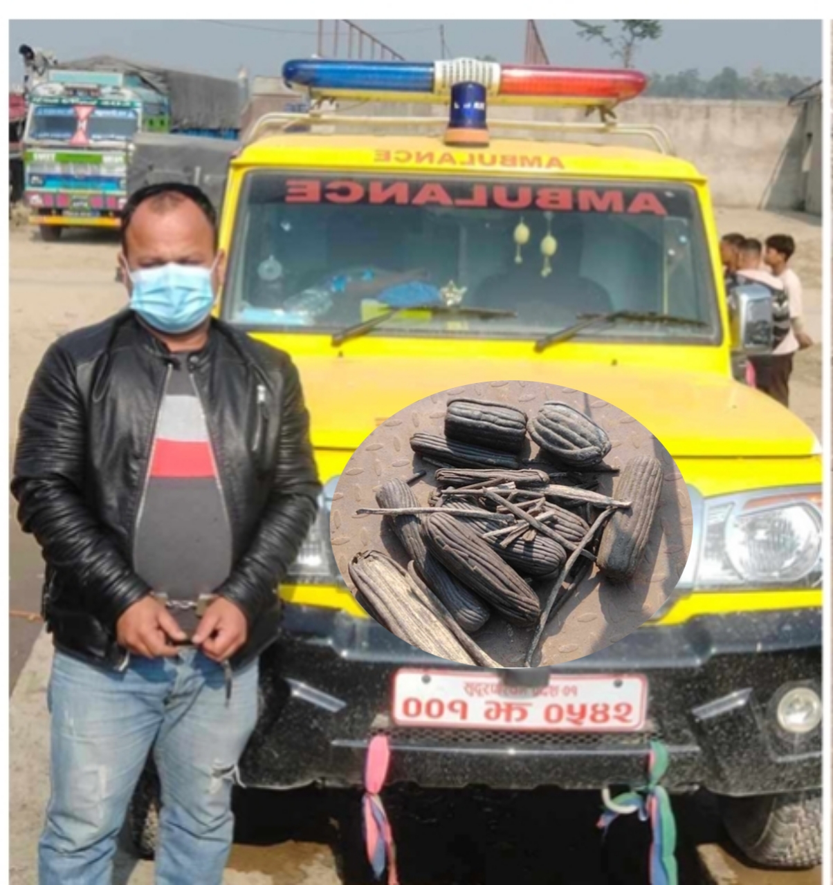 बझाङका एम्बुलेन्स चालक ३ किलोग्राम चरेस बरामद