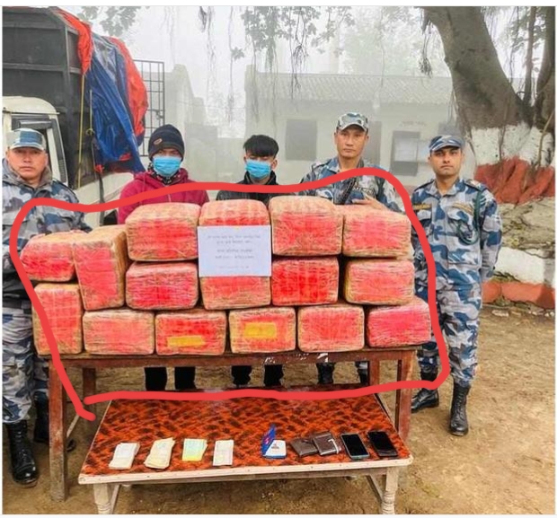 पर्सामा १६८ किलो गाँजासहित दुई जना पक्राउ