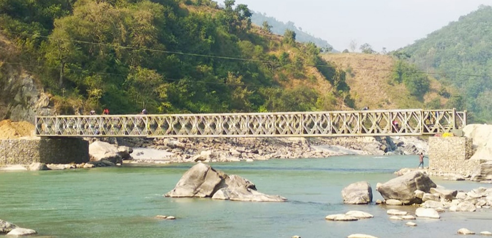 भारत नेपाल हुँदै चीन जोड्ने भेरीमा बेलिब्रिज फुल सञ्चालनमा आयो