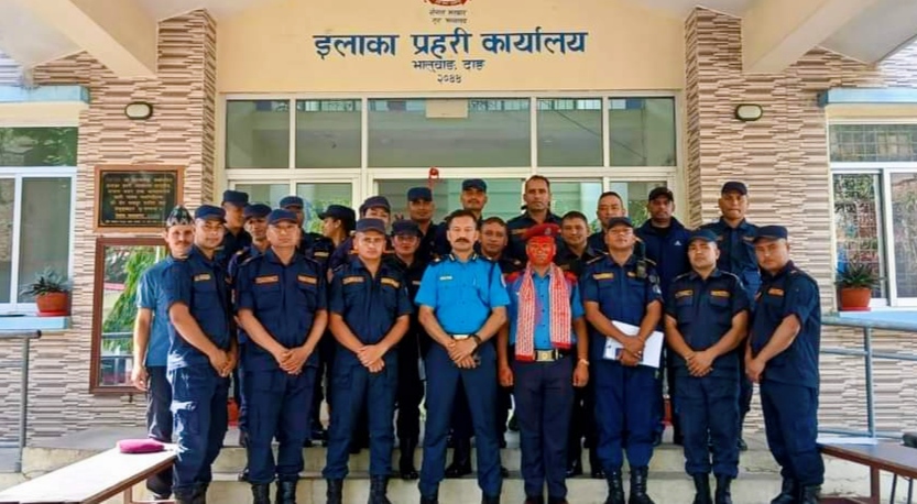 इप्रका भालुवाङ दाङले बढुवा भएकालाई दर्ज्यानी चिन्हद्वारा शुसोभन गर्दै