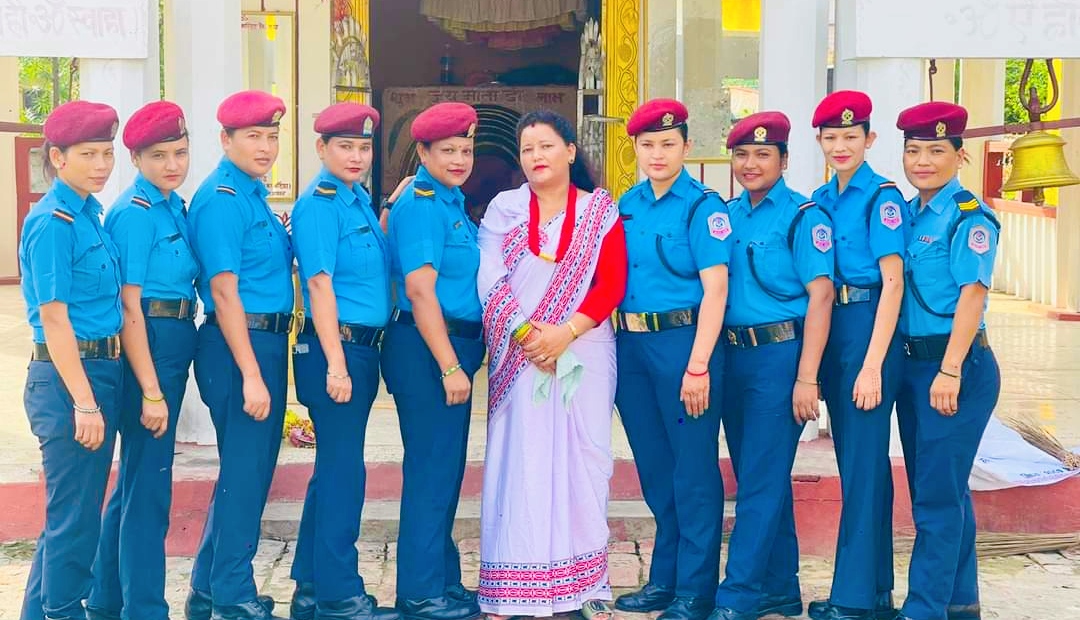 नेपाल प्रहरी श्रीमति संघको लुम्बिनी प्रदेशको आयोजनामा सरसफाई कार्यक्रम सम्पन्न
