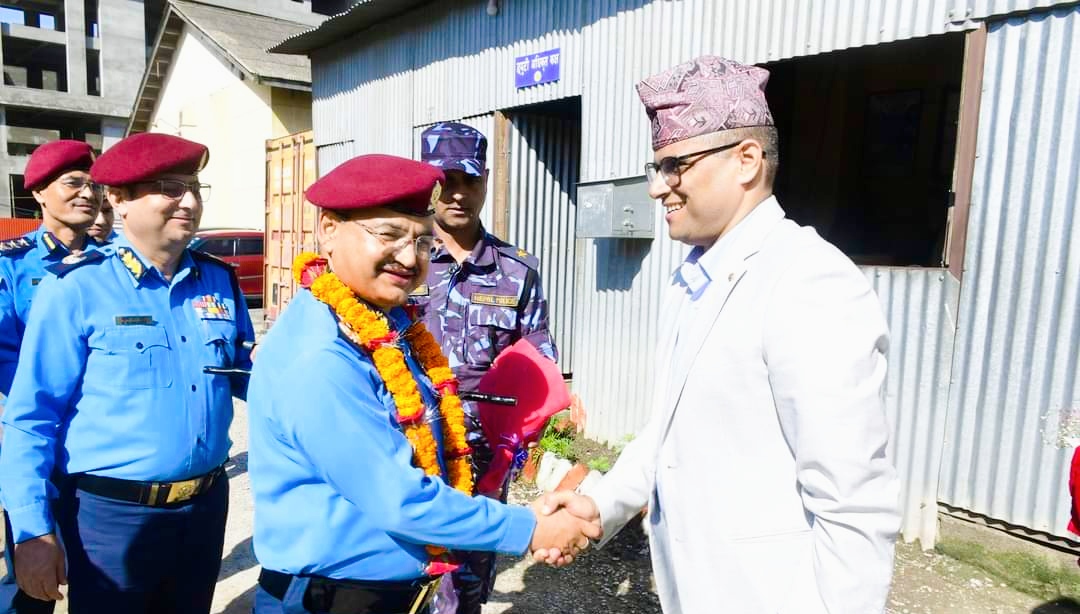 एआईजी दिपक थापाद्वारा काठमाण्डौ उपत्यका अपराध अनुसन्धान कार्यालयको निरीक्षण
