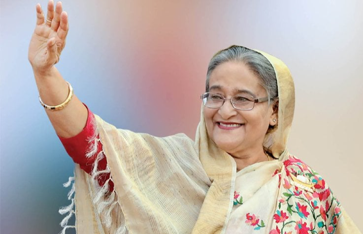 बङ्गलादेशकी प्रधानमन्त्री शेख हसिना भारतको दिल्ली एयरपोर्टमा अवतरण