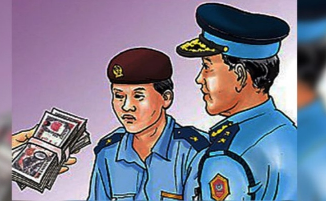 अख्तियार दुरुपयोग अनुसन्धान आयोगले प्रहरी हवल्दारलाई घुस रकमसहित पक्राउ