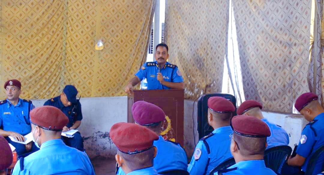 रुपन्देही एसपी राठौरद्वारा शान्ती सुरक्षा ब्यवस्था प्रहरी कारवाही सम्बन्धी आवश्यक निर्देशन