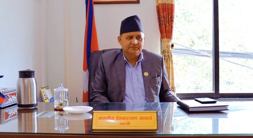 लुम्बिनी प्रदेशका मुख्यमन्त्री चेतनारायण आचार्यले मंगलबार विश्वासको मत लिँदै