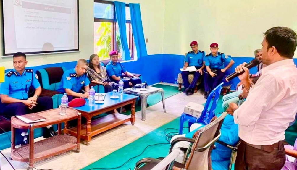 धनुषामा सुरक्षा सुदृढीकरणको लागि प्रहरी र जनप्रतिनिधि बीच सहकार्य