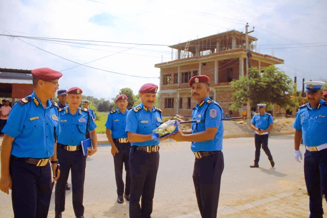 जिल्ला प्रहरी कार्यालय रुपन्देहीको परिषर भित्र नव निर्मित भवनहरुको समुद्‍घाटन