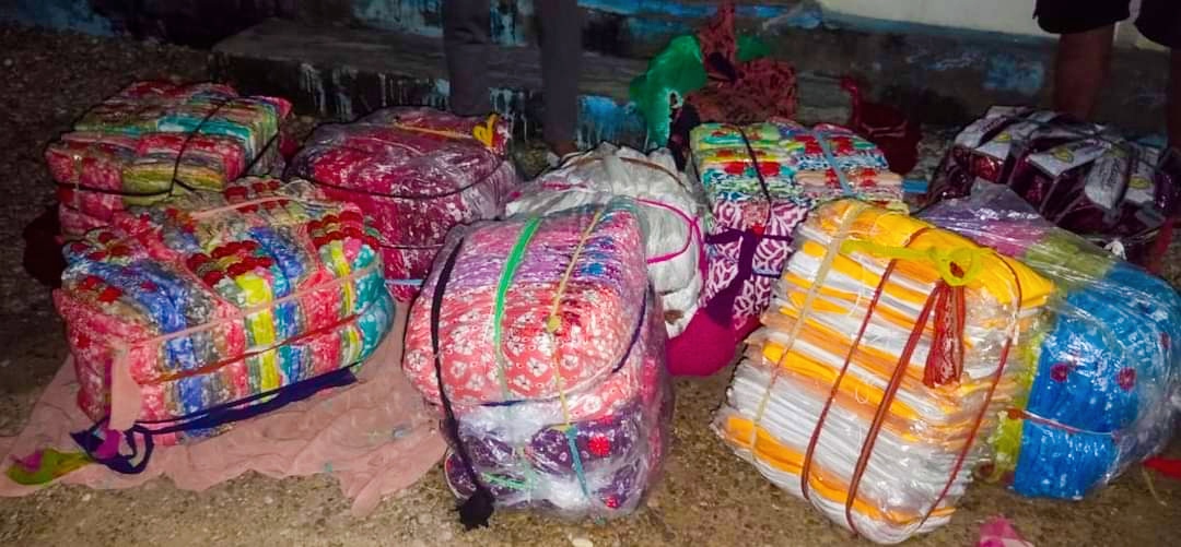 बाँके प्रहरीले दुई लाख भन्दा बढिको अबैध भन्सार छलिको सामानहरु पक्राउ