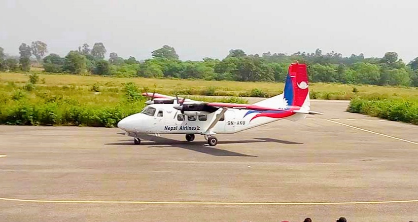 दाङको टरिगाउँ विमानस्थलमा मङ्गलबार पनि हवाई उडान हुने