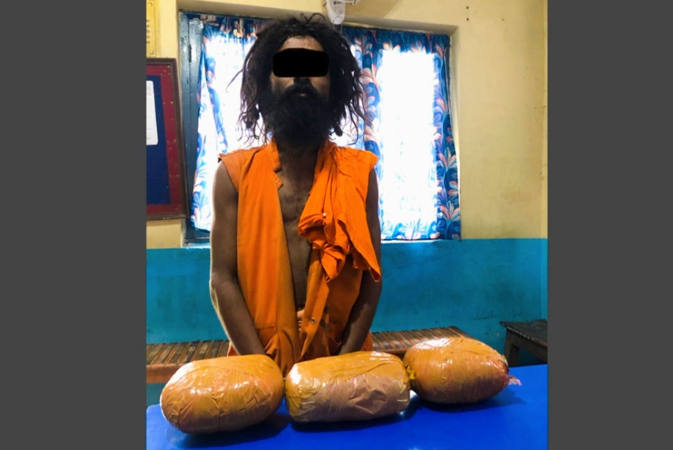 लागुऔषध चरेससहित एक जना जोगिको भेषमा भारतीय नागरिक बिरगंजबाट पक्राउ