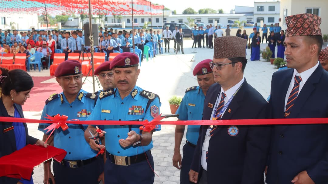 आईजिपी कुँवरबाट नेपाल पुलिस स्कुल चितवनको नवनिर्मित छात्रावास भवन उद्‌घाटन