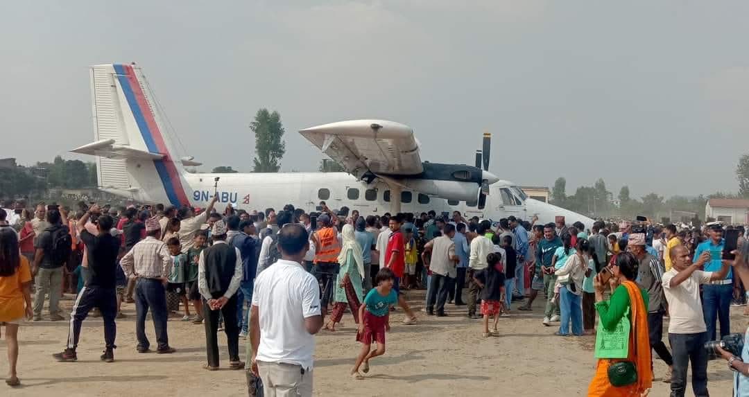 टीकापुर विमानस्थलमा ३८ वर्षपछि विमान परीक्षण उडान गरियो,