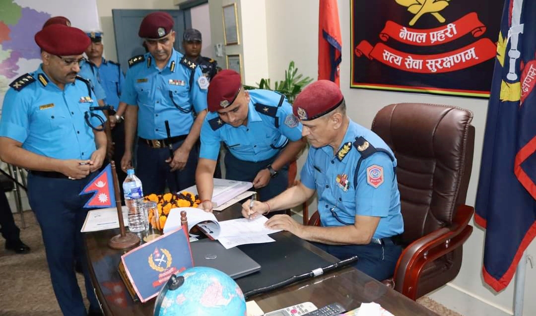 कर्णाली प्रदेश प्रहरी प्रमुख डिआईजी जनक भट्टराईको स्वागत एवं पदभार ग्रहण