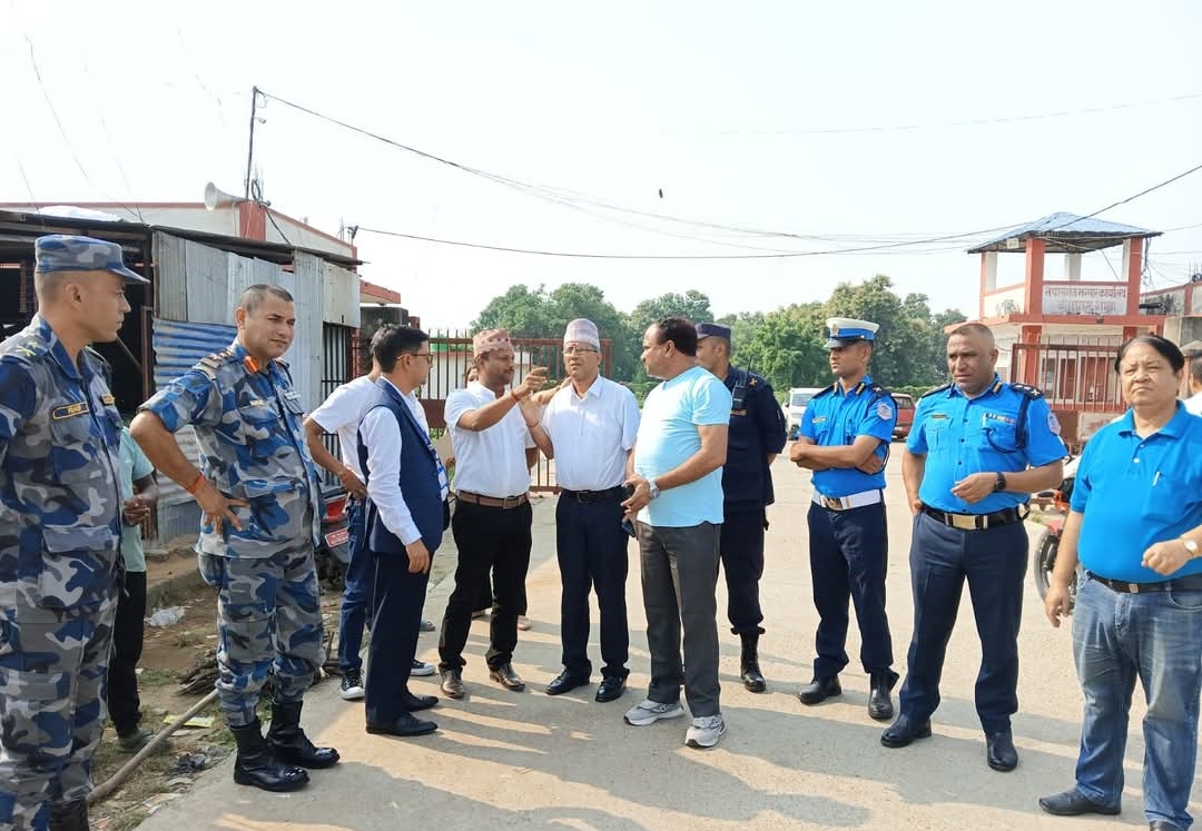 नेपालगञ्ज भन्सार कार्यालयमा रहेको बेरियर गेट सिमानाका जमुनाहमा सारियो