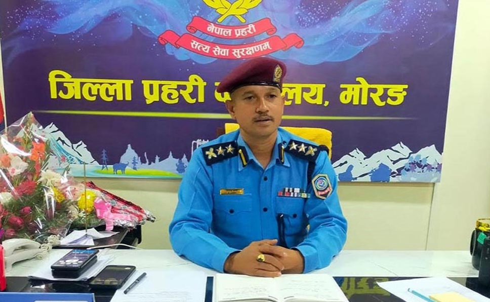 मोरङका एसपी हेडक्वाटर तानिए चारजना प्रहरीहरु छानबिनमा