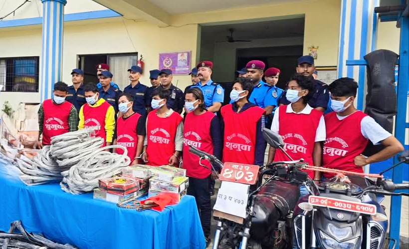 हेटौडा सिमेन्ट उद्योग लगायत बिभिन्न स्थानहरुबाट चोरी गर्ने ८ जना पक्राउ ‍‍‍‍‍‍‍‍‍‍
