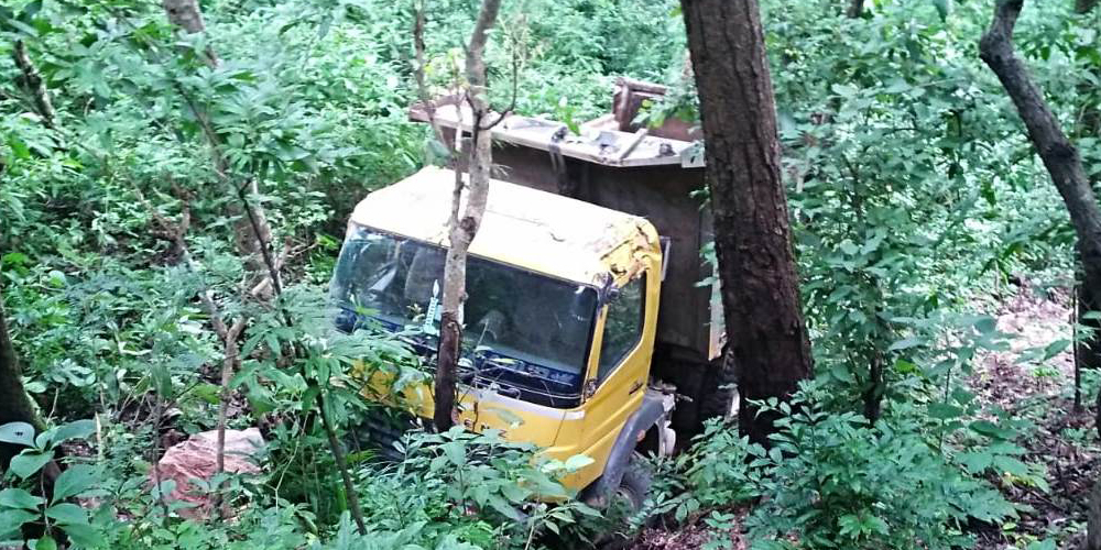 दाङमा टिप्पर दुर्घटना हुँदा चालकको मृत्यु