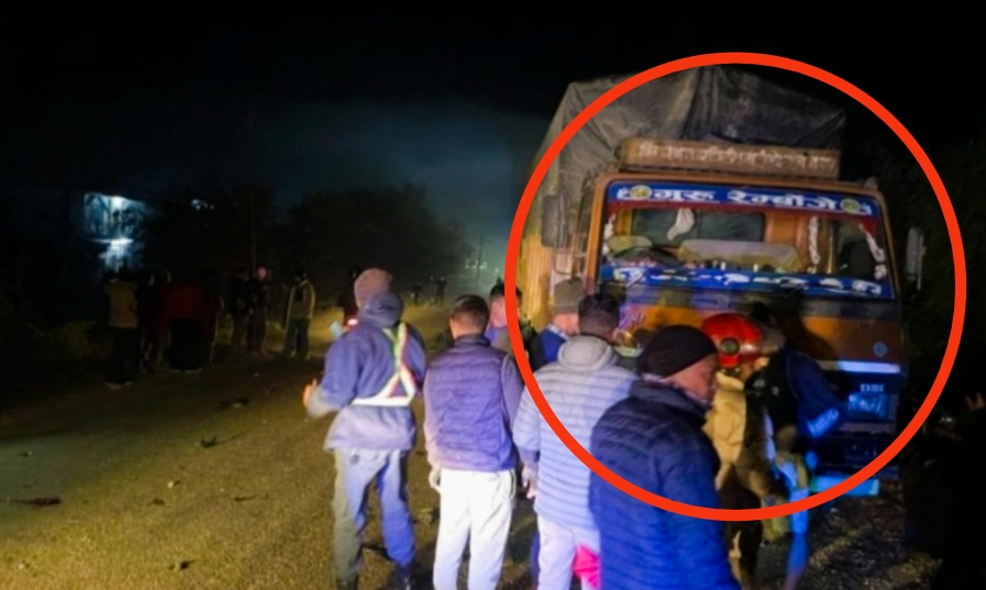 दाङमा ट्रकको ठक्करबाट मोटरसाइकल चालकको मृत्यु,