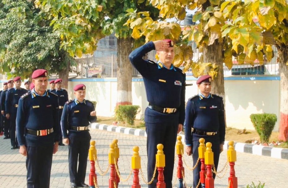 लुम्बिनी प्रदेश डिआईजी दानबहादुर कार्की जिल्ला प्रहरी बर्दियाको निरीक्षण निर्देशनमा,