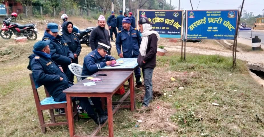 दुर्घटना न्यूनीकरण गर्न दाङको भालुवाङबाट सोमबारदेखि सुरु भयो (टाईम-कार्ड) लागु,