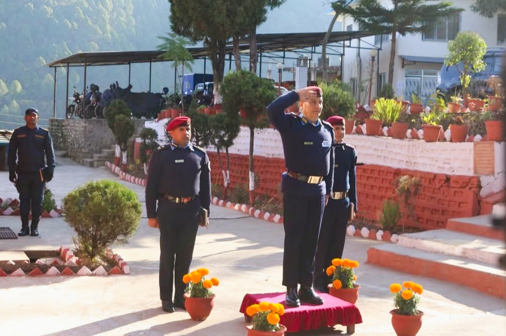 लुम्बिनी प्रदेशका डीआईजी दानबहादुर कार्कीद्वारा जिल्ला प्रहरी प्यूठानको निरीक्षण,