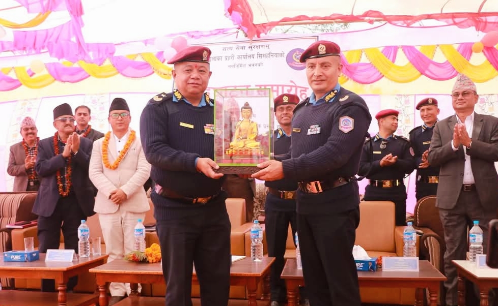 एआईजी टेक राईद्वारा ईप्रका सिसहनिया दाङको नव-निर्मित प्रहरी भवनको उद्घाटन,
