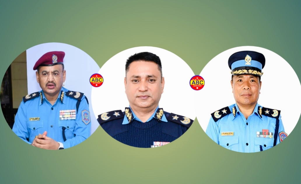 नेपाल प्रहरीको ३१ औं आईजीपी को भन्दै दिपक थापा, सुदीप गिरी, टेकबहादुर तामाङ,