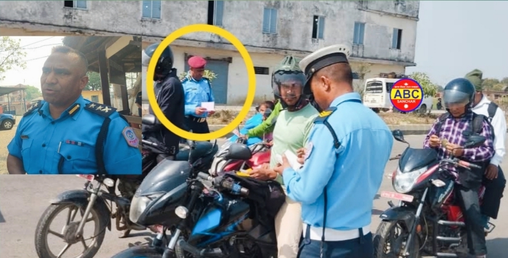 बाँकेका एसपी तुलबहादुर कार्की आफैं चेकिङ गर्दै नियमविपरीत दर्जनबढी सवारीसाधनहरु कारबाही