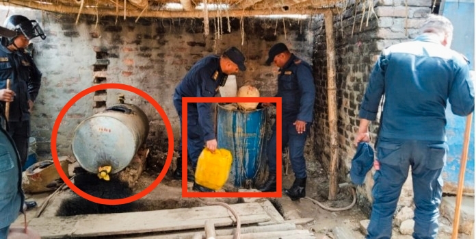 बाराको विभिन्न स्थानमा सञ्चालित अवैध घरेलु मदिरा भट्टीहरूमाथि प्रहरीले कडा कारबाही,