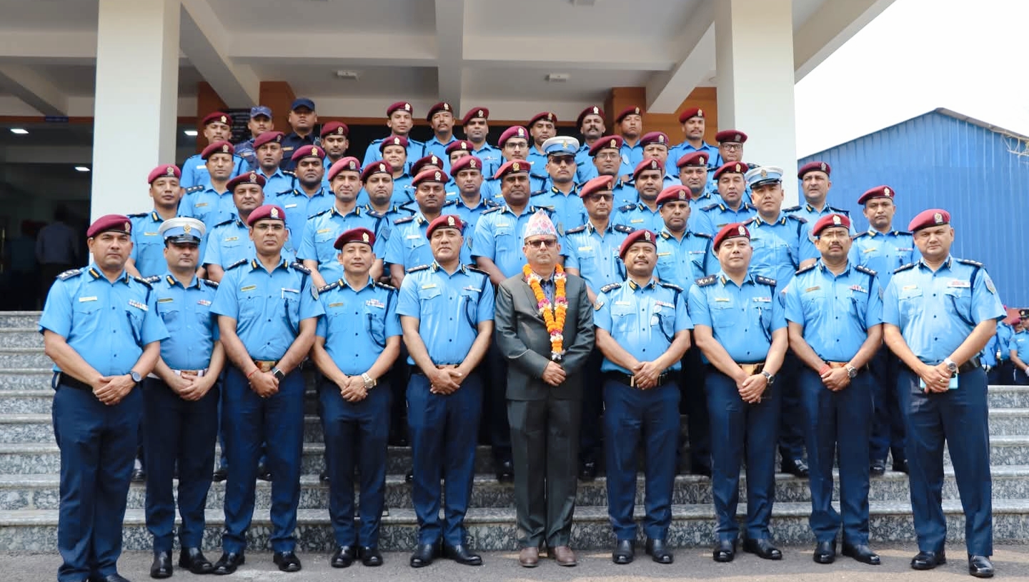 एआईजीमा बढुवा भएपछी बागमती प्रदेश डीआइजी कृष्णहरी शर्माको भब्य विदाई 