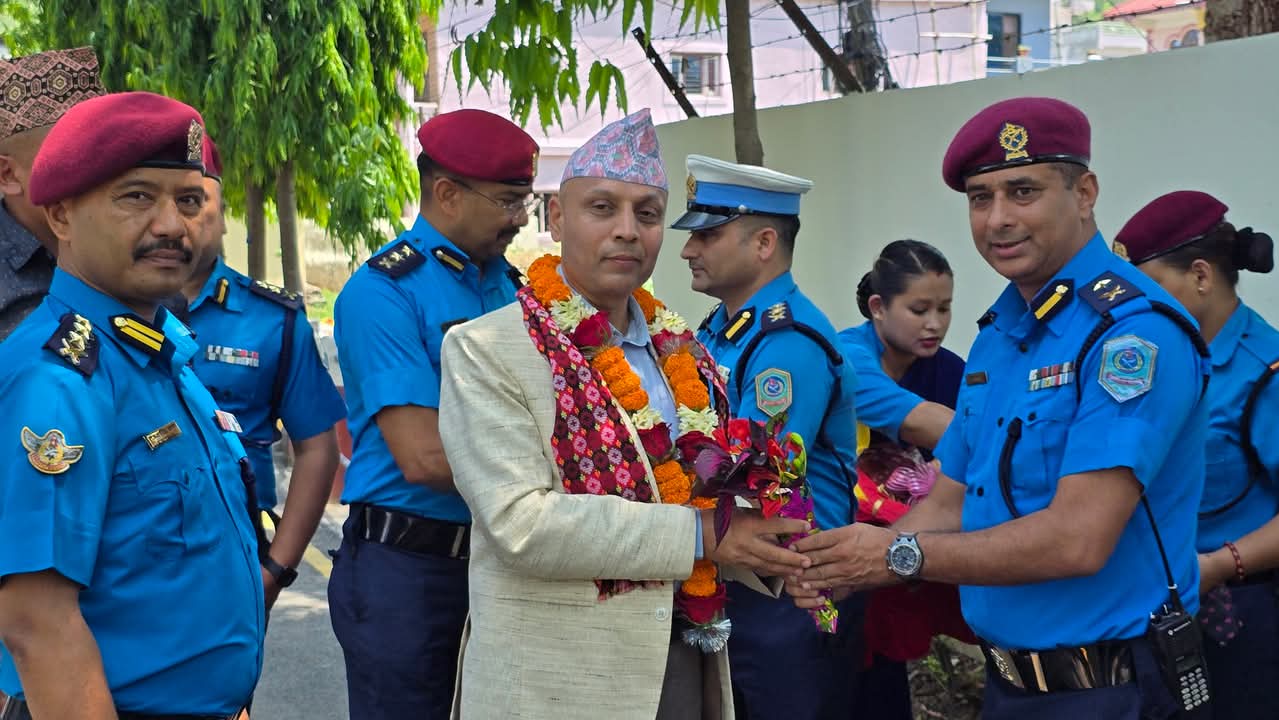 डिआईजी अरुण पौडेलद्वारा बागमती प्रदेश प्रहरी कार्यालय हेटौंडाको प्रहरी प्रमुख जिम्मेवारी सम्हाले