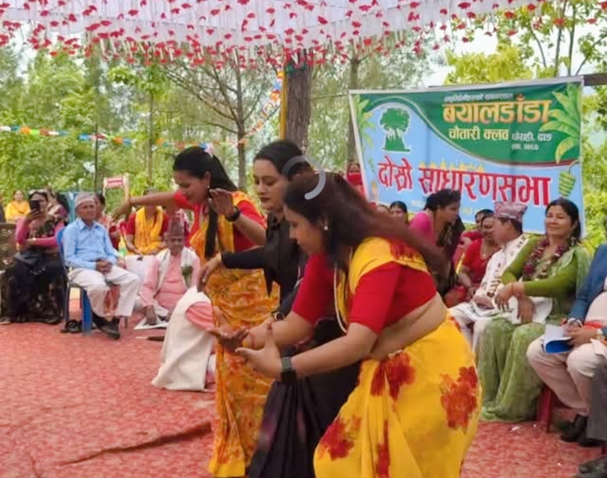 घोराही बयालडाँडा व्यायाम स्थलमा चौतारी क्लबको दोस्रो साधारणसभा भब्य सम्पन्न
